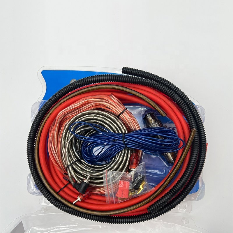 Best Price Auto Amplifier Installation Cable Set 4/6/8/10GA High Quality Car Audio Amplifier Speaker Wiring Kit