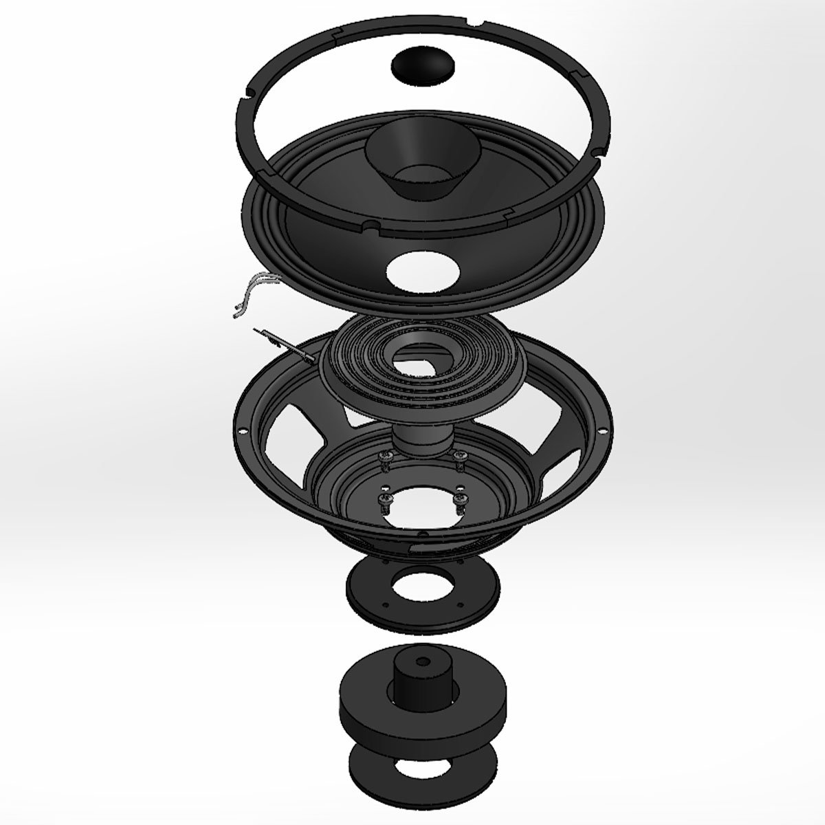 Taramps 8" FH 80D 4 or 8 Ohms Car Audio Speaker 40 Watts Rms 80W Max Woofer Mid Bass to Mid High Loudspeaker 8 Inches Full