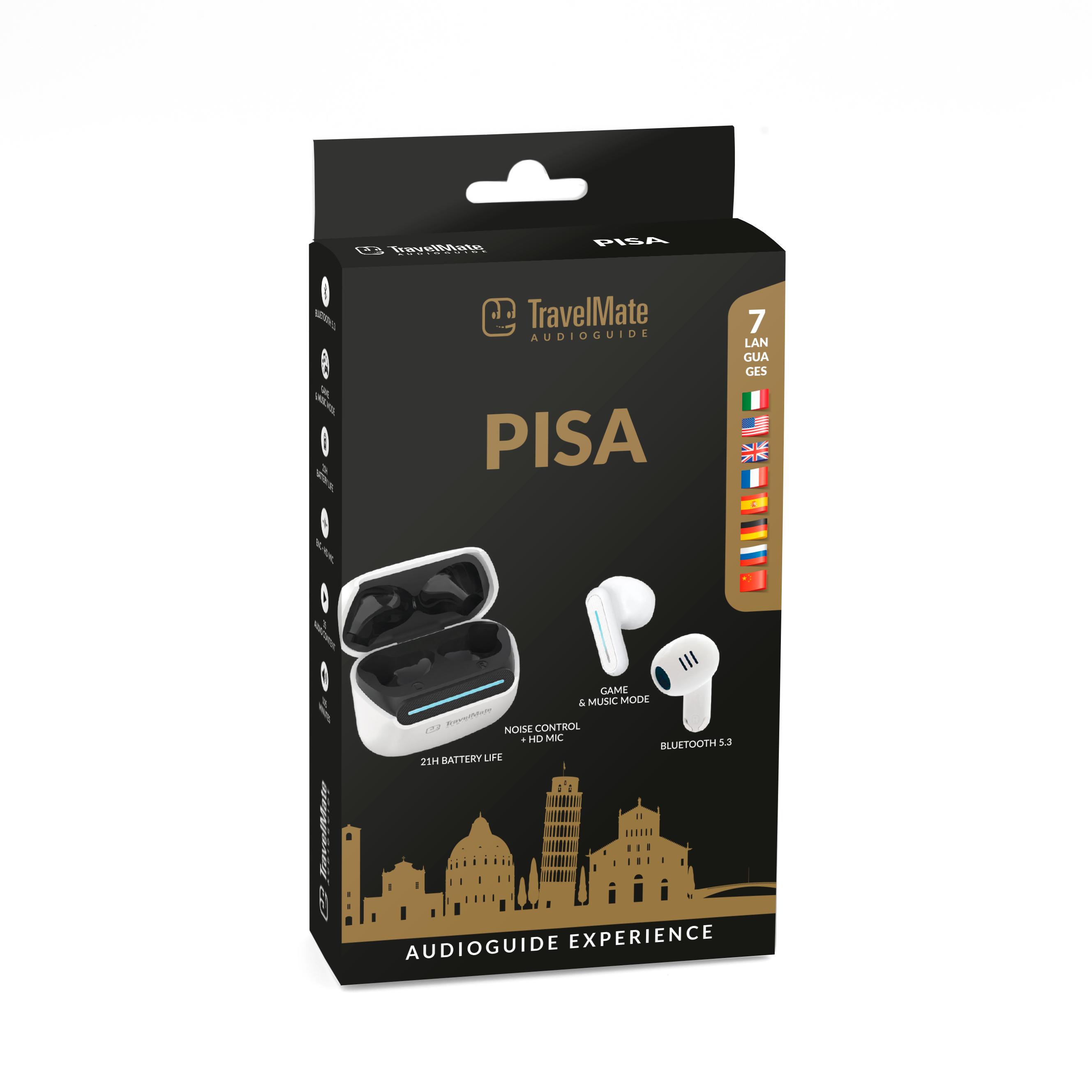Custom souvenir Pisa leaning tower most recent Audio guide technologies Bluetooth Audio Guides for Travel Audio Content Creators