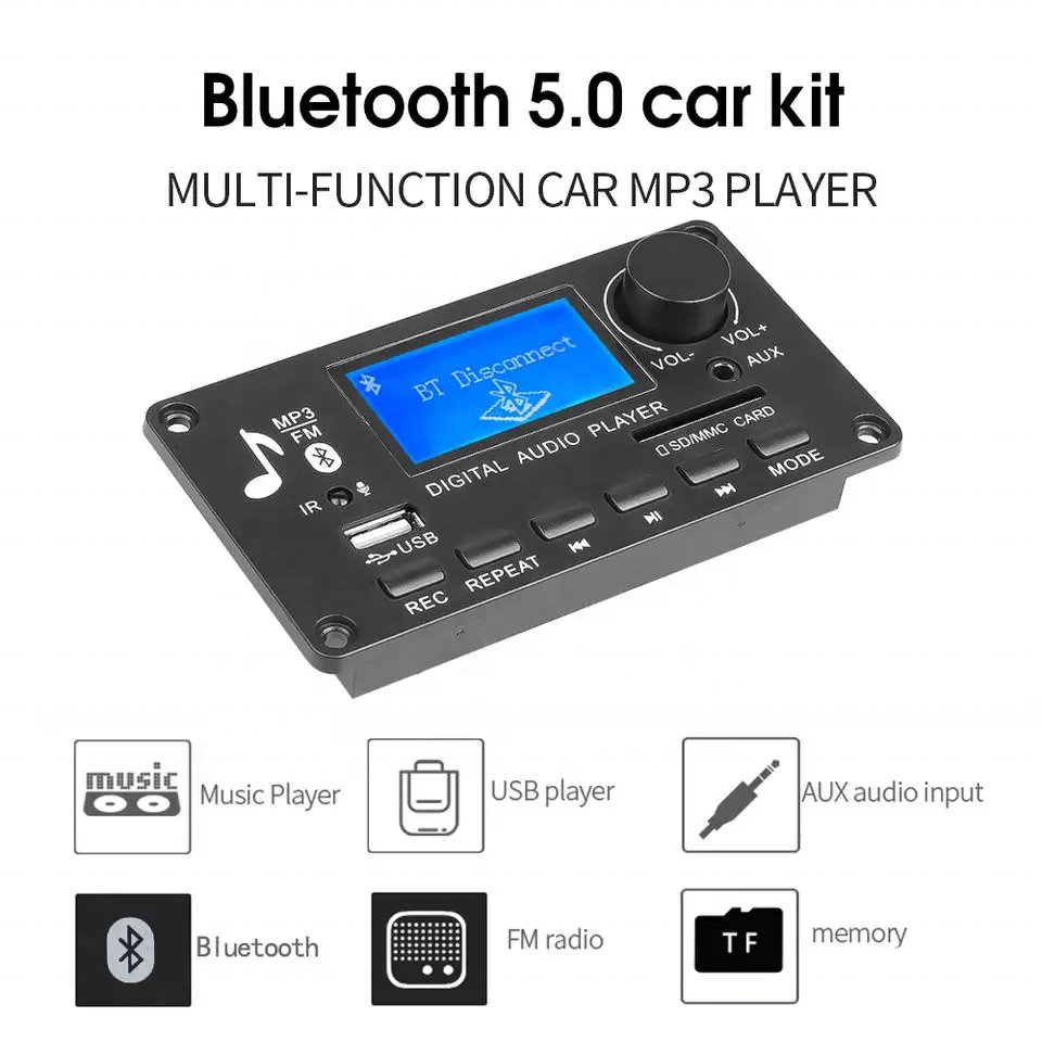 MP3 decoding board Blue tooth module car power amplifier board audio decoder audio accessories player motherboard Hot selling