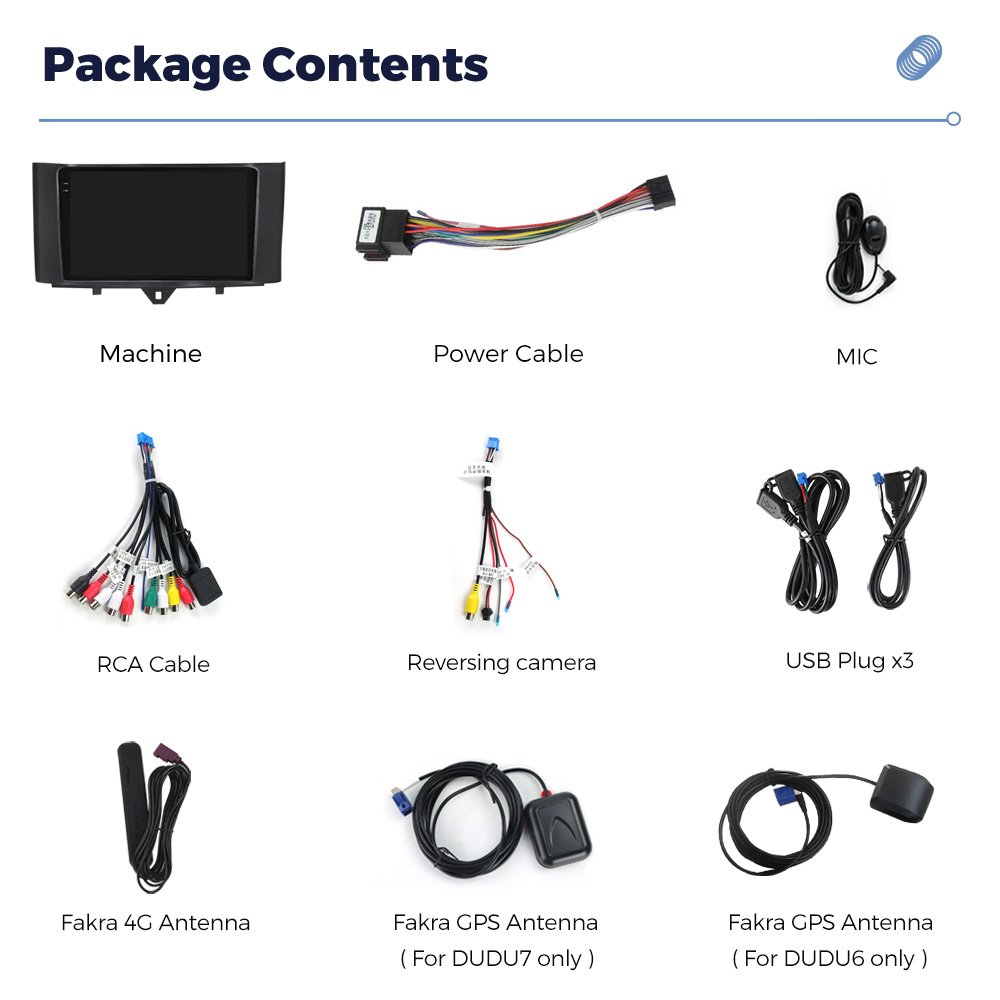 MEKEDE Android Car Video Car Stereo Car Dvd DUDU 2K Touch Screen 12+512GBTDA7708 RADIO for BENZ SMART FORTWO