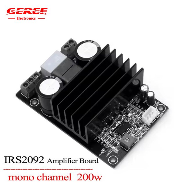 Clearance IRS2092S Power Amplifier Professional Audio 200W Mono Amplifier For Subwoofer 8A D Class HIFI Amplifier Module