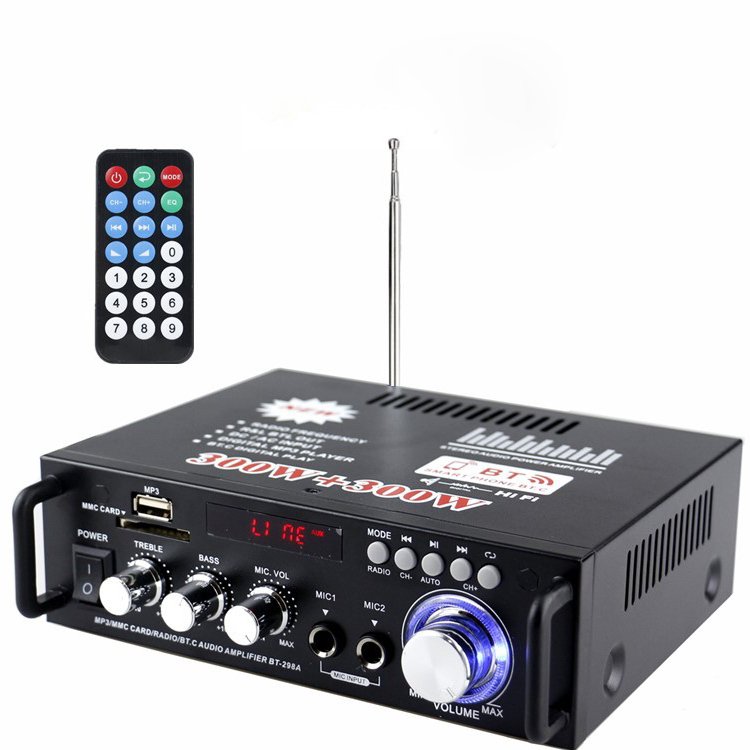 VA-GF600 600w Car Amplifier Audio Stereo Power Fm Radio 2ch Home Theater Amplifiers Mini Amplificador Audio