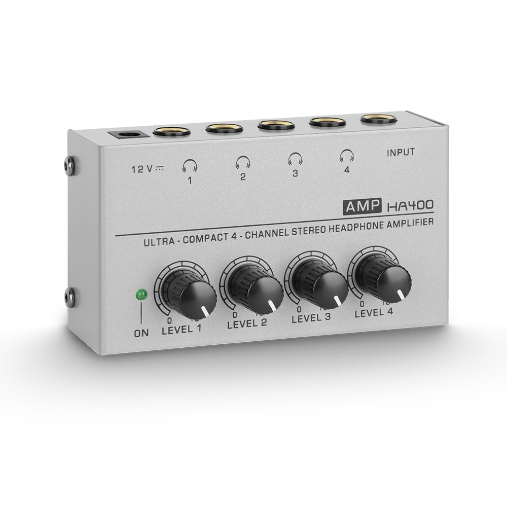 Professional Audio Mini Amplifier Recording Studio Headset Monitoring 4 Channel Headphone Amplifier