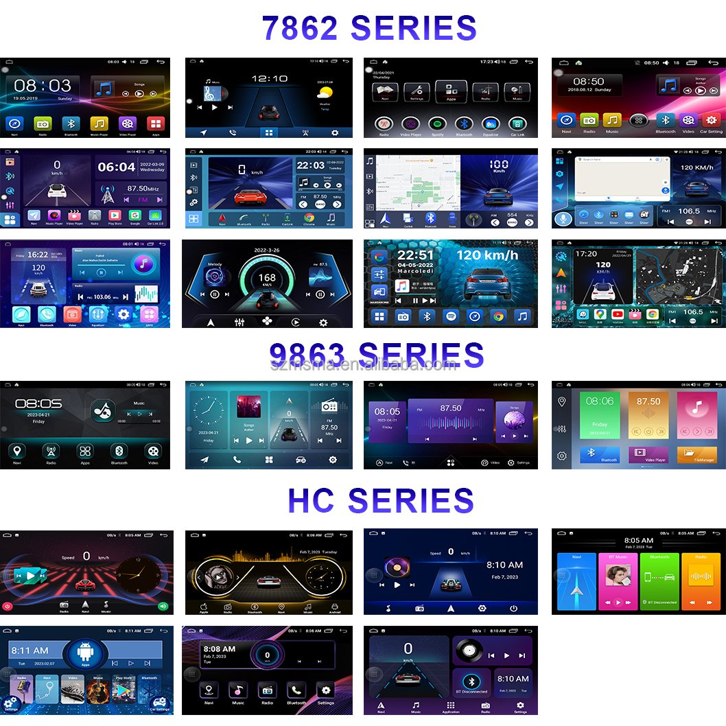 Android Car Video Head Unit 9 10inch 2DIN Universal Car Radio Stereo Multimedia Player Touch Screen GPS Navigation Carplay