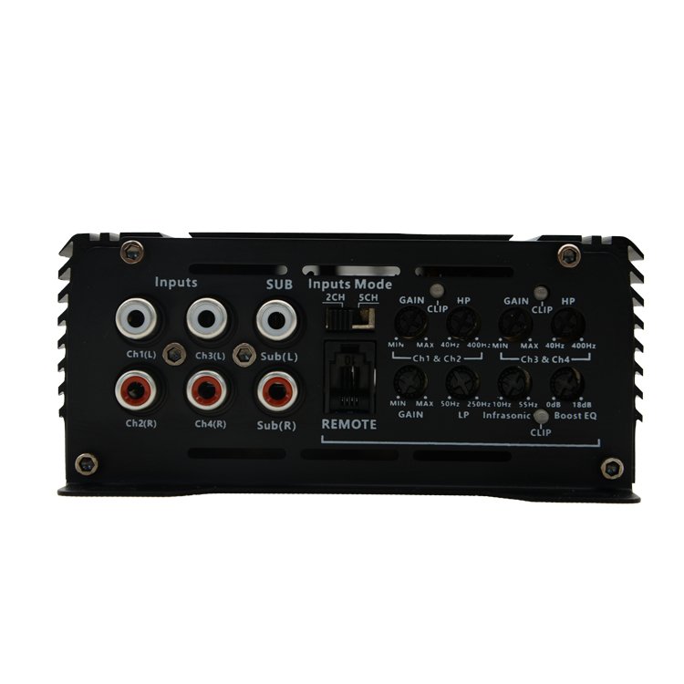 High Power Class D Car Audio Amplifier 5 Channel Amplifier Car Power Amplifier