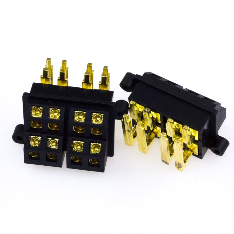 Car Power Amplifier PCB Gold-plated Terminal, 8 Pin Screw Terminal