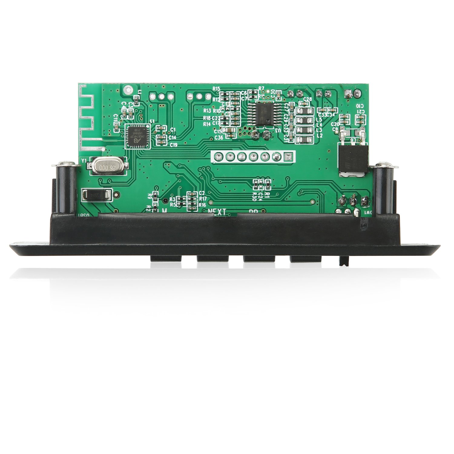 Portable 50W Amplifier Bluetooth MP3 WMA APE Decoder Board 12V 25W Handsfree Car Audio Microphone DIY USB TF FM Radio Music