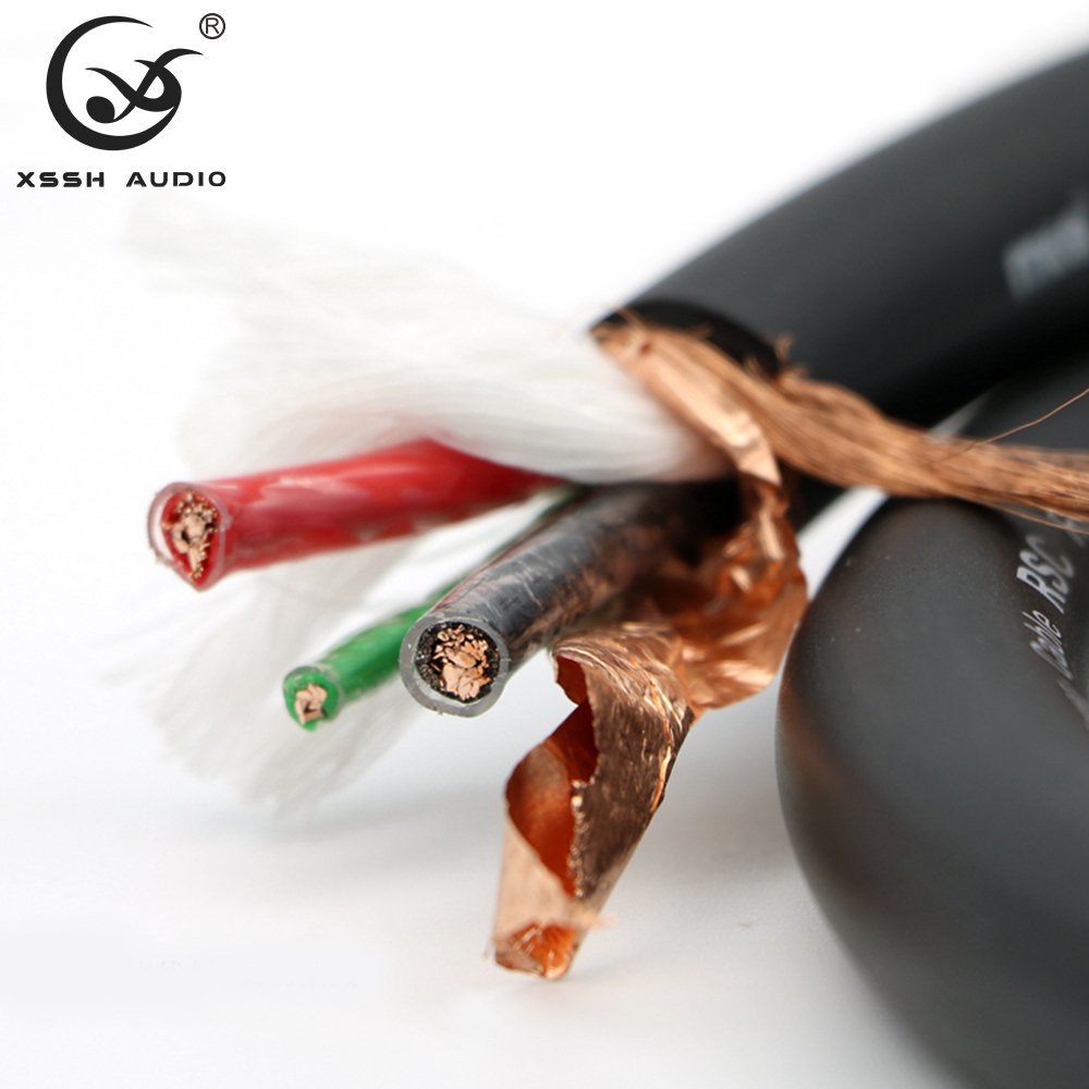 Bulk Line YIVO XSSH Audio HiFi CD Payer Audio Amplifier 17MM Power Cord Wire High-fidelity Single OCC Wire Core Power Cable
