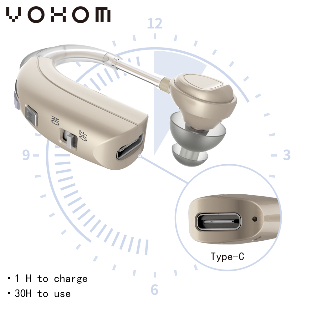 VHP-1303 Digital Sound amplifier For people with moderate to mild hearing rechargeable hearing aid