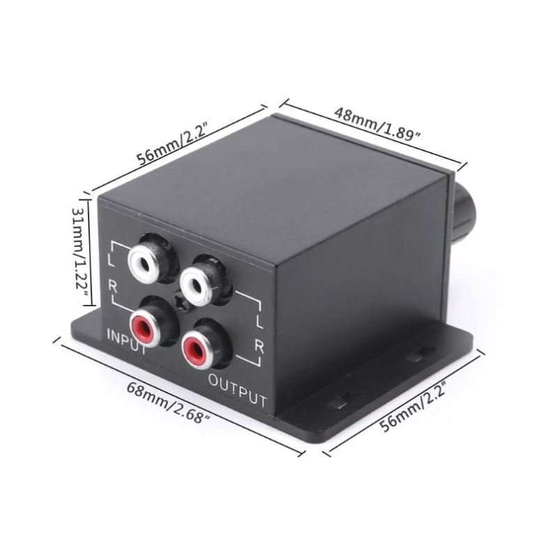 Car Regulator Amplifier Bass Subwoofer Stereo Equalizer Controller 4 RCA