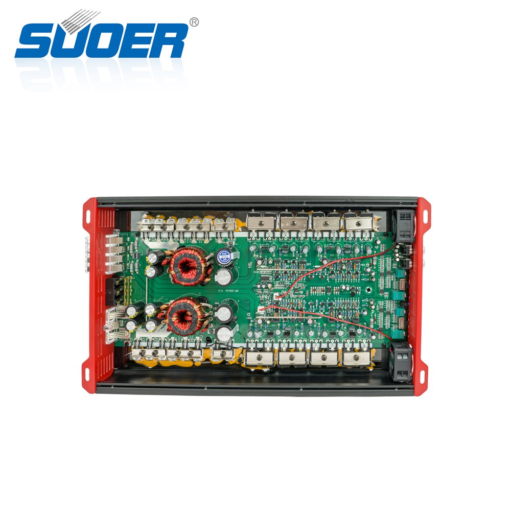 Suoer BP-200.4 Car Amplifier Class AB 4 Channel 2500w Max Big Power 4 Channel Car Amplifier