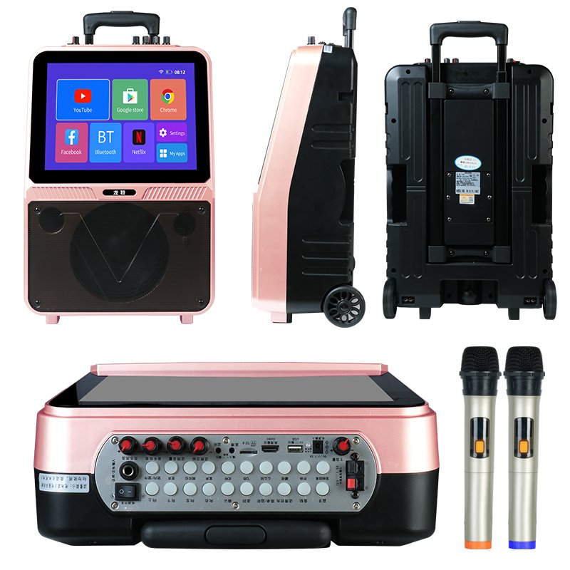 N60 Portable mobile handcart pull rod mobil Audio video intelligent sound mp3 mp4 player sound speaker