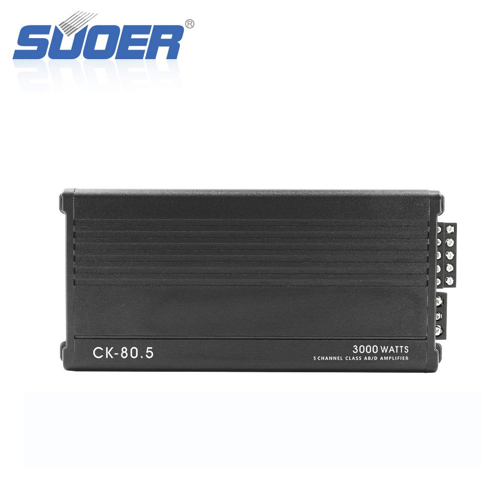 Suoer CK-80.5 Class AB Class D 5 Channels Good Price Car Music Part Car Power Amplifier