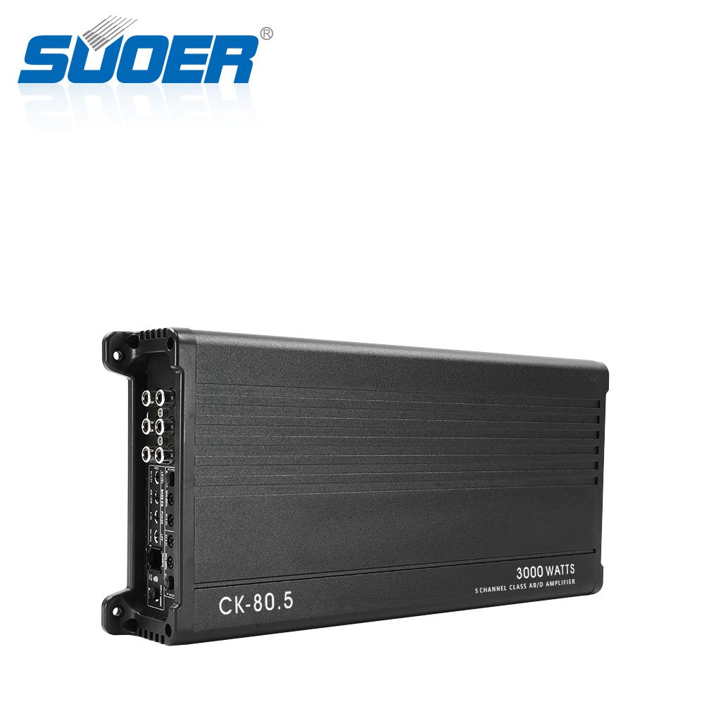 Suoer CK-80.5 Class AB Class D 5 Channels Good Price Car Music Part Car Power Amplifier