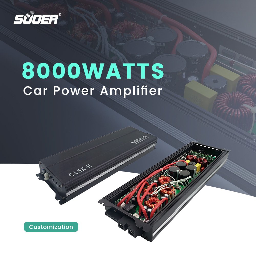 Suoer CL-5K 10000/8000/5000/3000 Watt Car Audio Amplifier Manufacturer in China