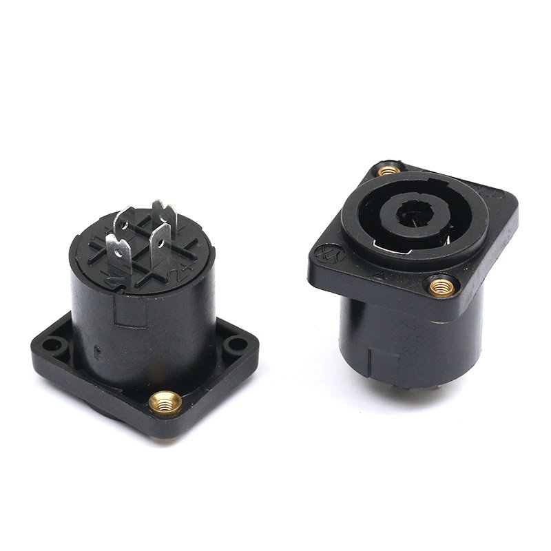 OEM Free Sample 5000M Ohm Insulation resistance professional audio socket Cannon socket audio amplifier cannon ohm socket