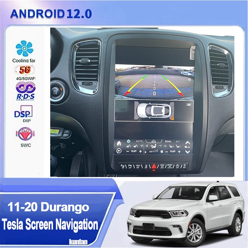 13 Inch Android Touch Screen Radio Buetooth-enabled Carplay Stereo for Dodge Durango Str 2011 2012 2013 2020 Car Navigation