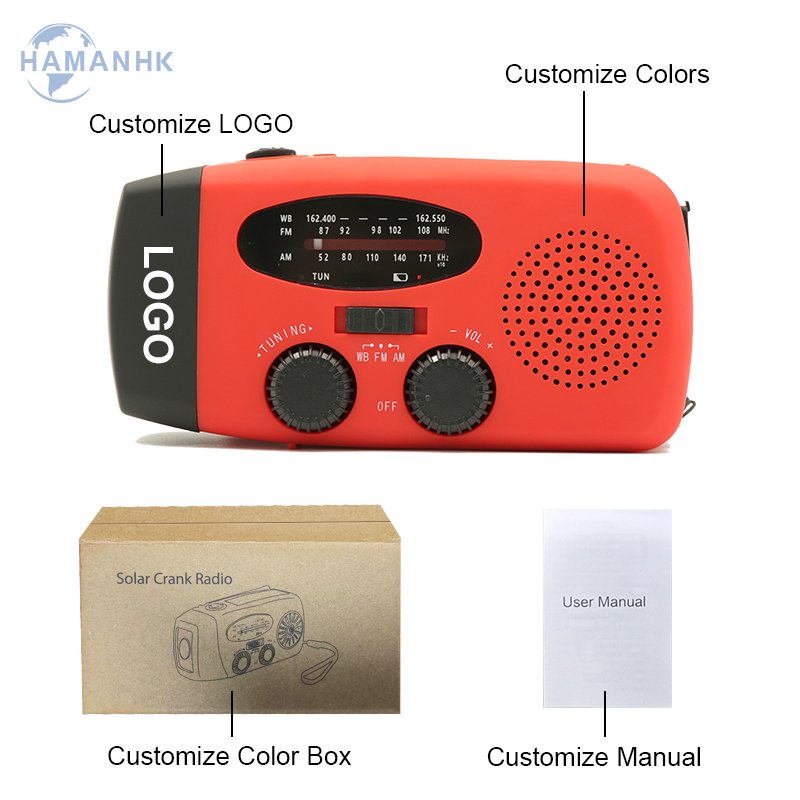Accessories Products Portable Video Power Crank Emergency radio survival Hand Am Fm Sw Radios