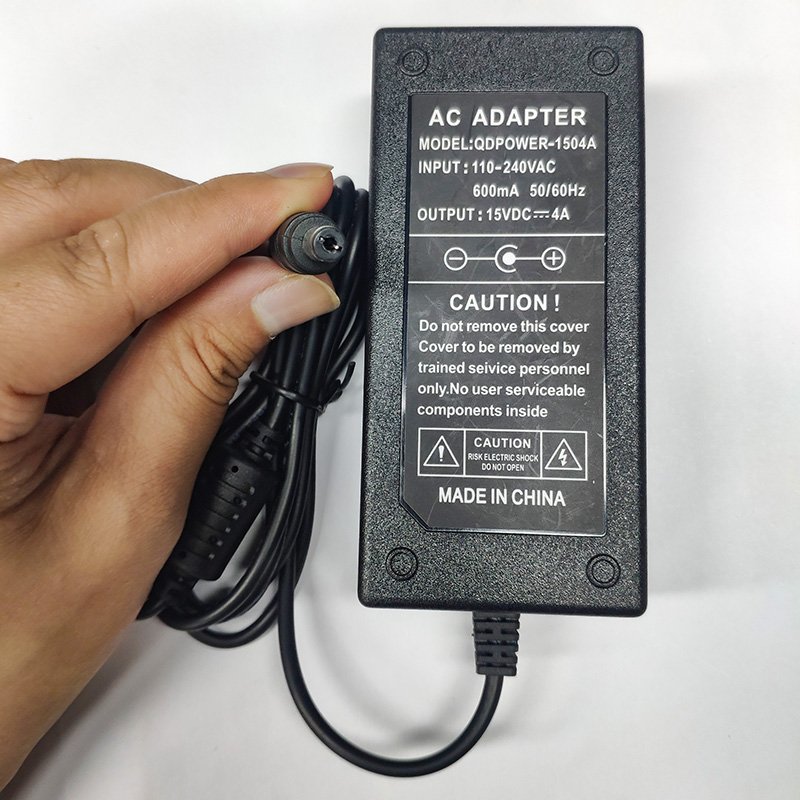 Universal Input 100 To 240Vac Compatible Durable Desktop 15V 4A Adapter For Speaker Electrical Appliances