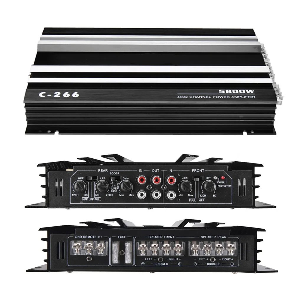 Oem Amplifier Factory Board 4 Channels 4 Ohms Amplifier Max5800w Power Car Audio Amplifier