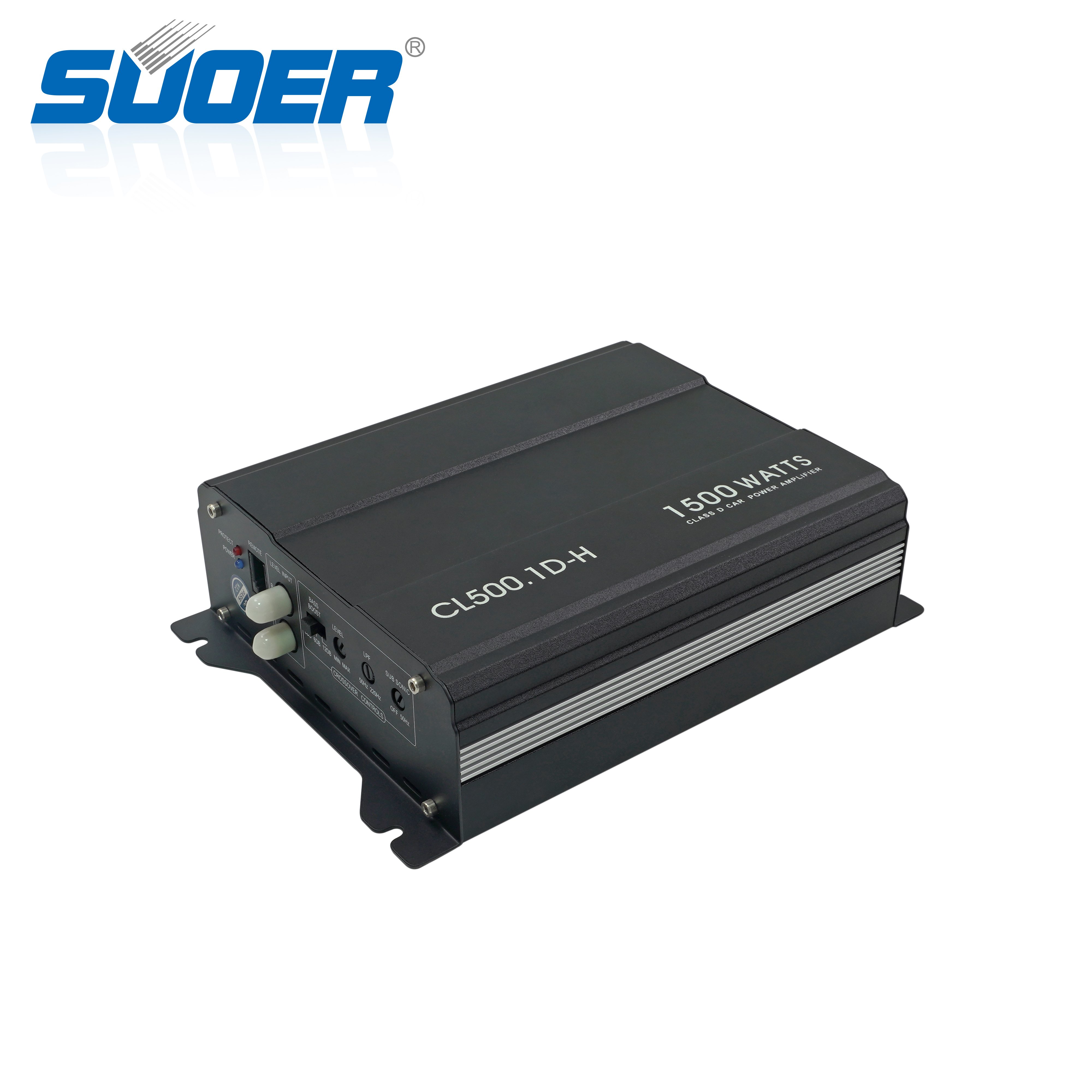 Suoer CL500.1D-H Korea Car Amplifier Max Power 1500 Watts Class D Car Amplifier 12v