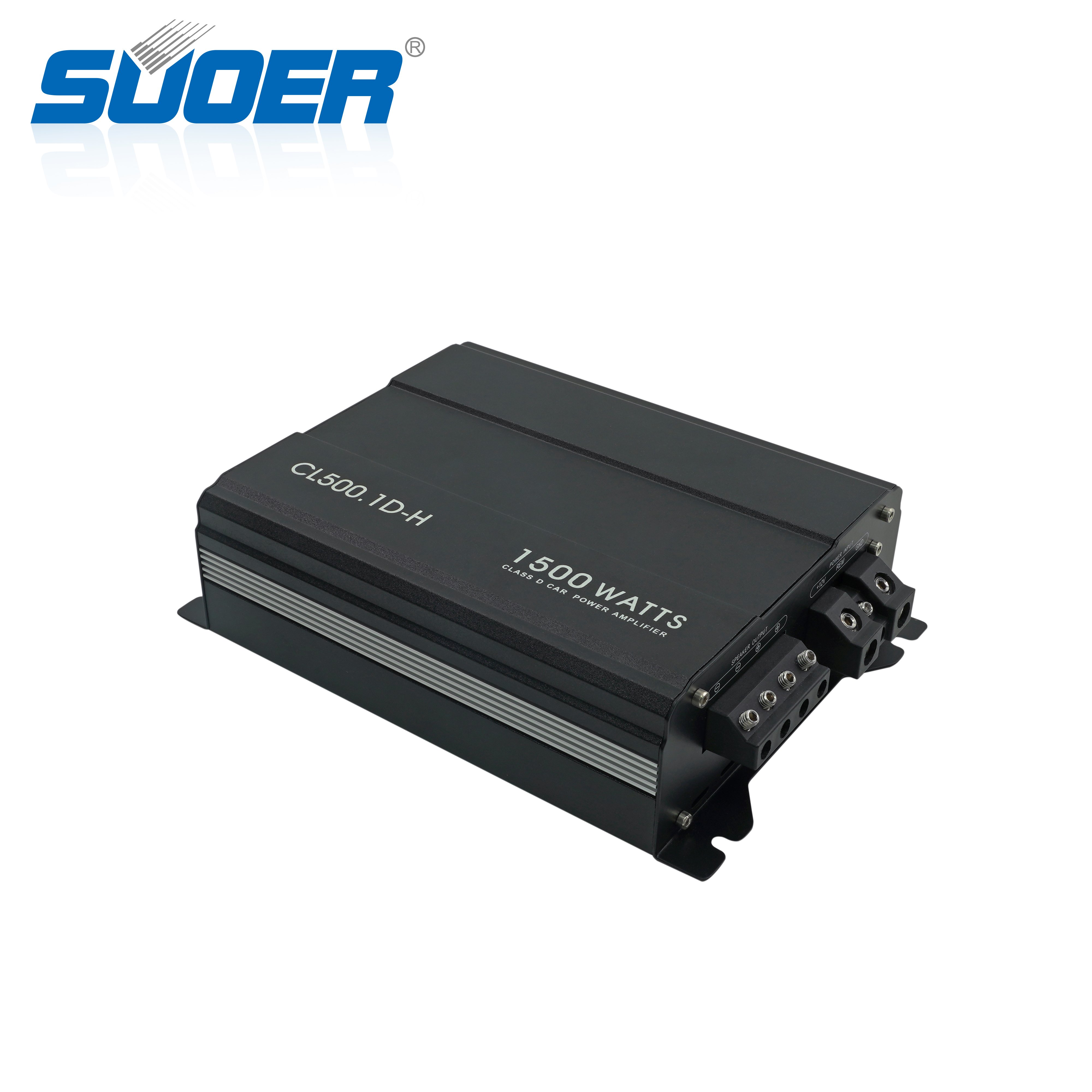 Suoer CL500.1D-H Korea Car Amplifier Max Power 1500 Watts Class D Car Amplifier 12v