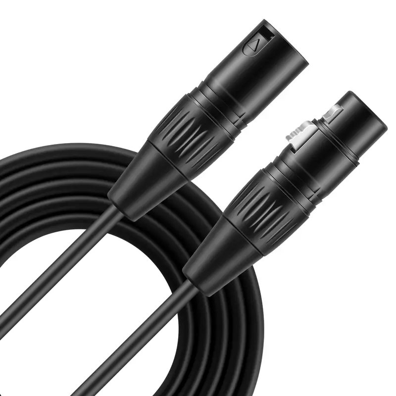 Wholesale 3M 10M 100M Shiled Audio Stereo 3pin Male to Female XLR Microphone Cable