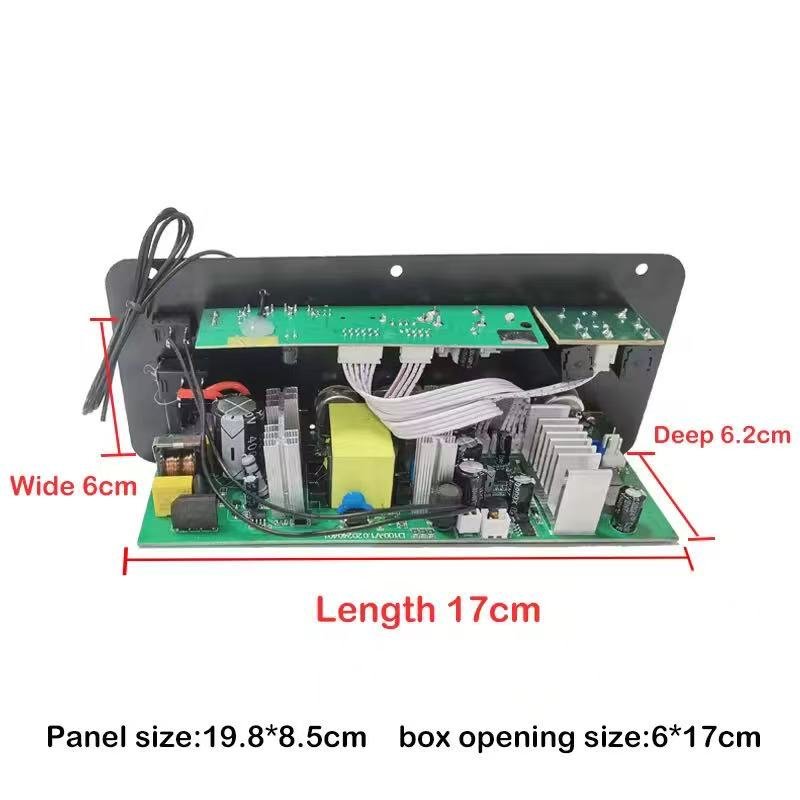 D300W Amplifier Audio Board 110V 220V 12V 24V Digital AMP Support Dual Microphone WIth BT Trolley Amplifier Board