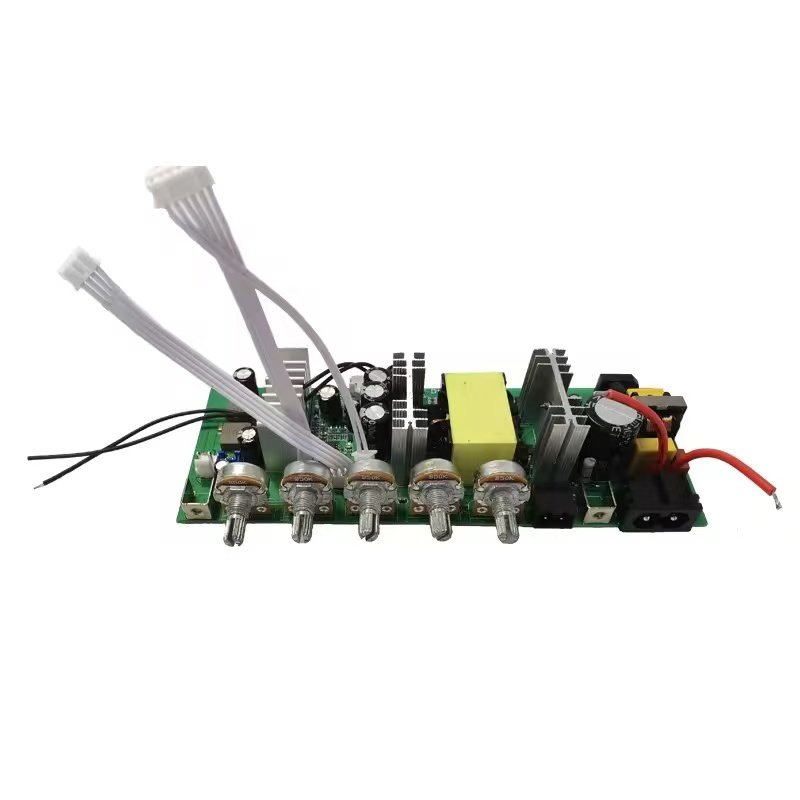D300W Amplifier Audio Board 110V 220V 12V 24V Digital AMP Support Dual Microphone WIth BT Trolley Amplifier Board