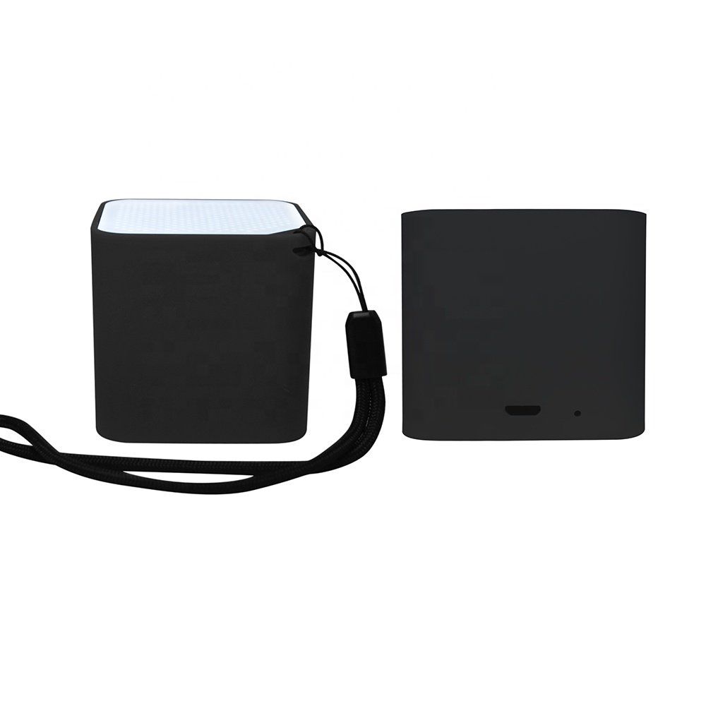 Aiaude Mini Sound Activated Portable Bluetooth-compatible Speakers Long Endurance TWS Wireless Speakers with Light up Logo