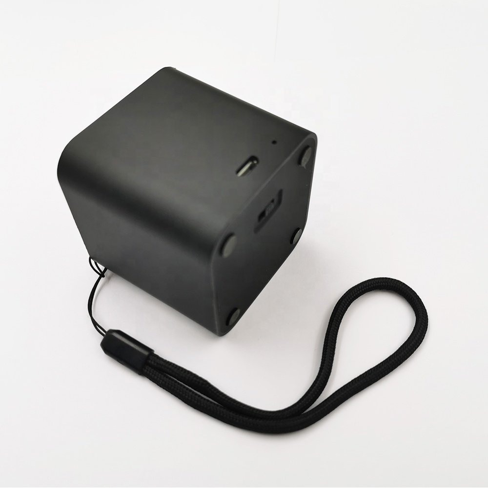 Aiaude Mini Sound Activated Portable Bluetooth-compatible Speakers Long Endurance TWS Wireless Speakers with Light up Logo