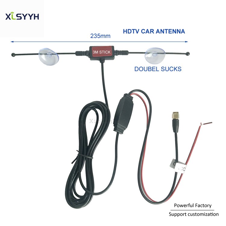 UHF VHF 28dBi HDTV patch aerial amplifier Outdoor high digital antenna for car