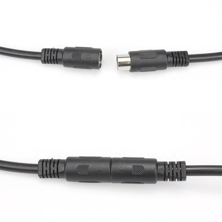 Custom 13-Pin Cord, Male to Female Din Data Lead Cable DIN 13 Pin Amplifier Extension Cable for Car Camera System