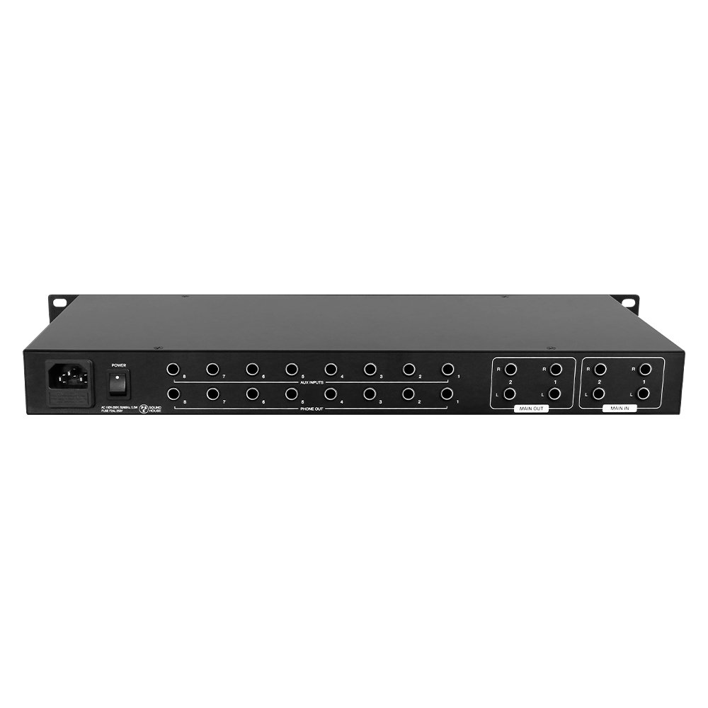 Manufacture Price 8-channel High-quality Headphone Amplifier for Control Room