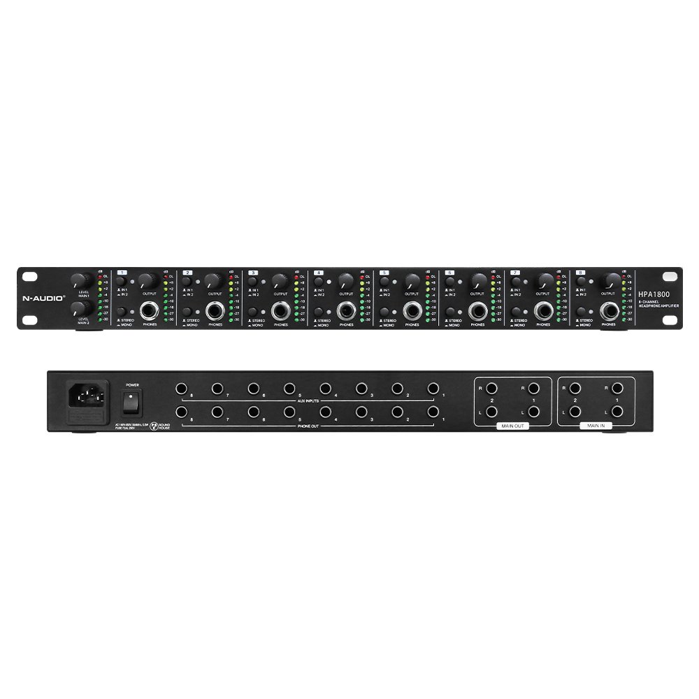 Manufacture Price 8-channel High-quality Headphone Amplifier for Control Room
