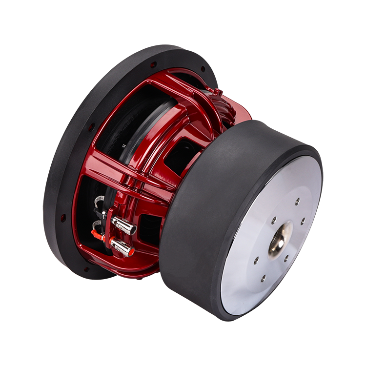 APR Power 1200W 8 Inch Car Subwoofer with Dual Audio Coils Strong Wooden Speaker Built Amplifier Black Western Max Subwoofer