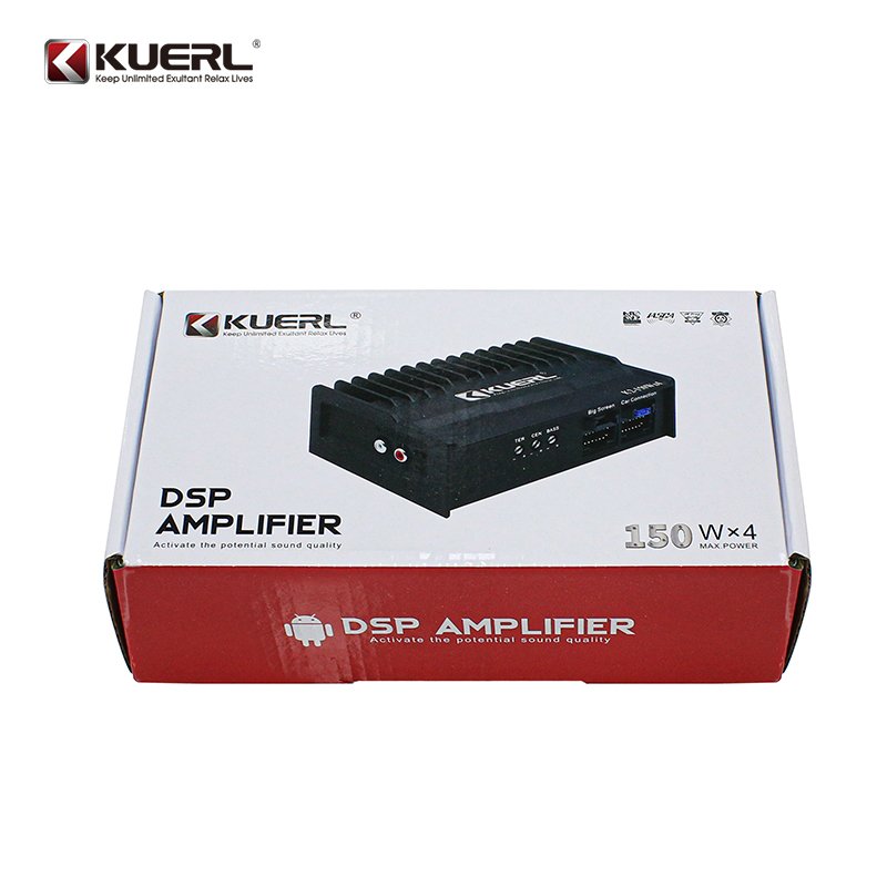 Kuerl New Product 45W*4 Car Power Amplifier 4 Channel Android DSP Audio Amplifier