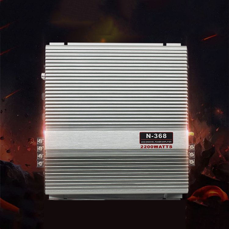 Small Car Amplifier 2 Channel Audio Amplifier 12V Class AB High Power 2-way (N-368)
