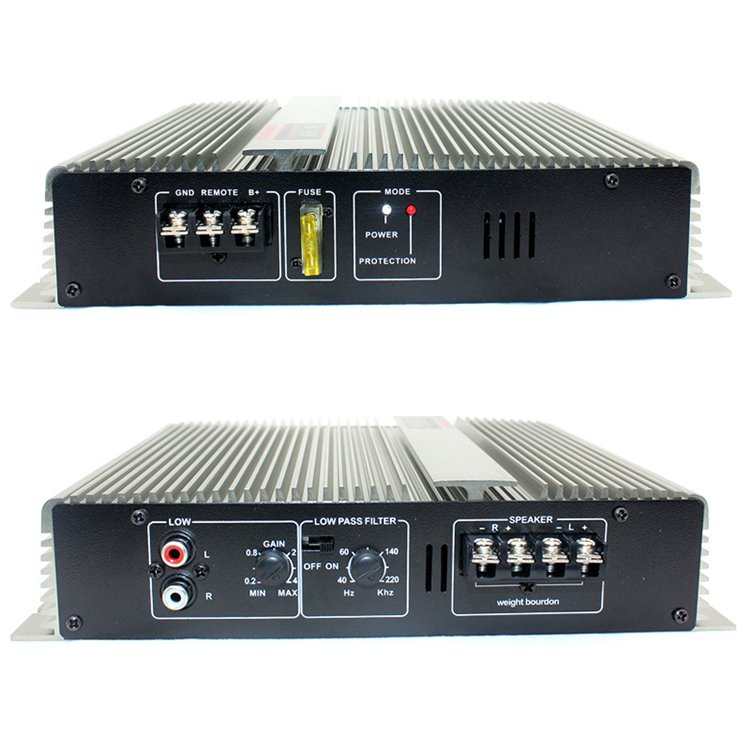 Small Car Amplifier 2 Channel Audio Amplifier 12V Class AB High Power 2-way (N-368)