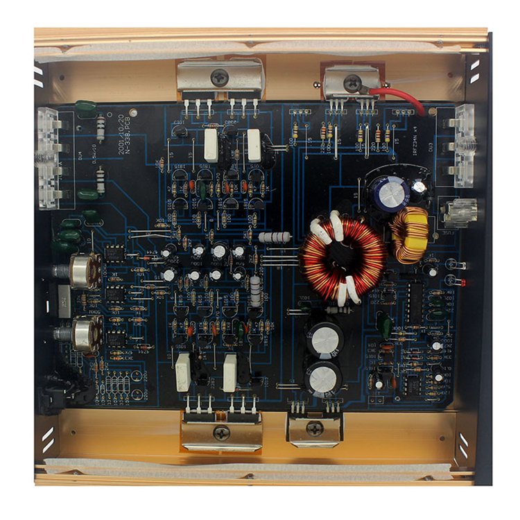 Small Car Amplifier 2 Channel Audio Amplifier 12V Class AB High Power 2-way (N-368)