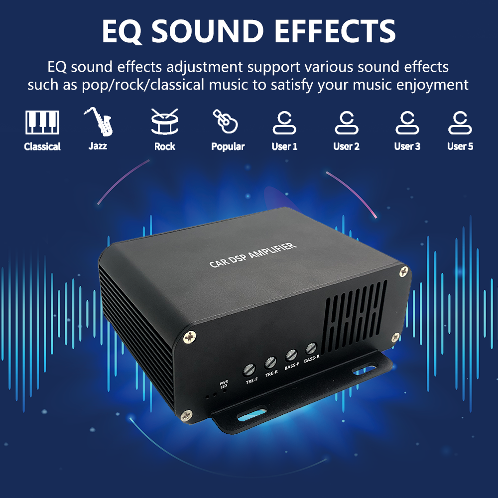 Bosstar Car Power Amplifier Dsp Car Audio Amplifier DSP Audio Processor for Android Screen