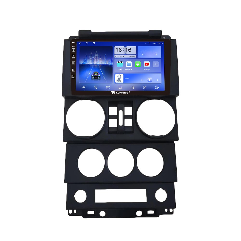 For Jeep Wrangler 2008-2010 4 Door 9 Inch Device Double 2 Din Octa-Core Quad Car Stereo GPS Navigation Android Car Radio