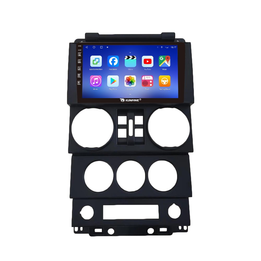 For Jeep Wrangler 2008-2010 4 Door 9 Inch Device Double 2 Din Octa-Core Quad Car Stereo GPS Navigation Android Car Radio