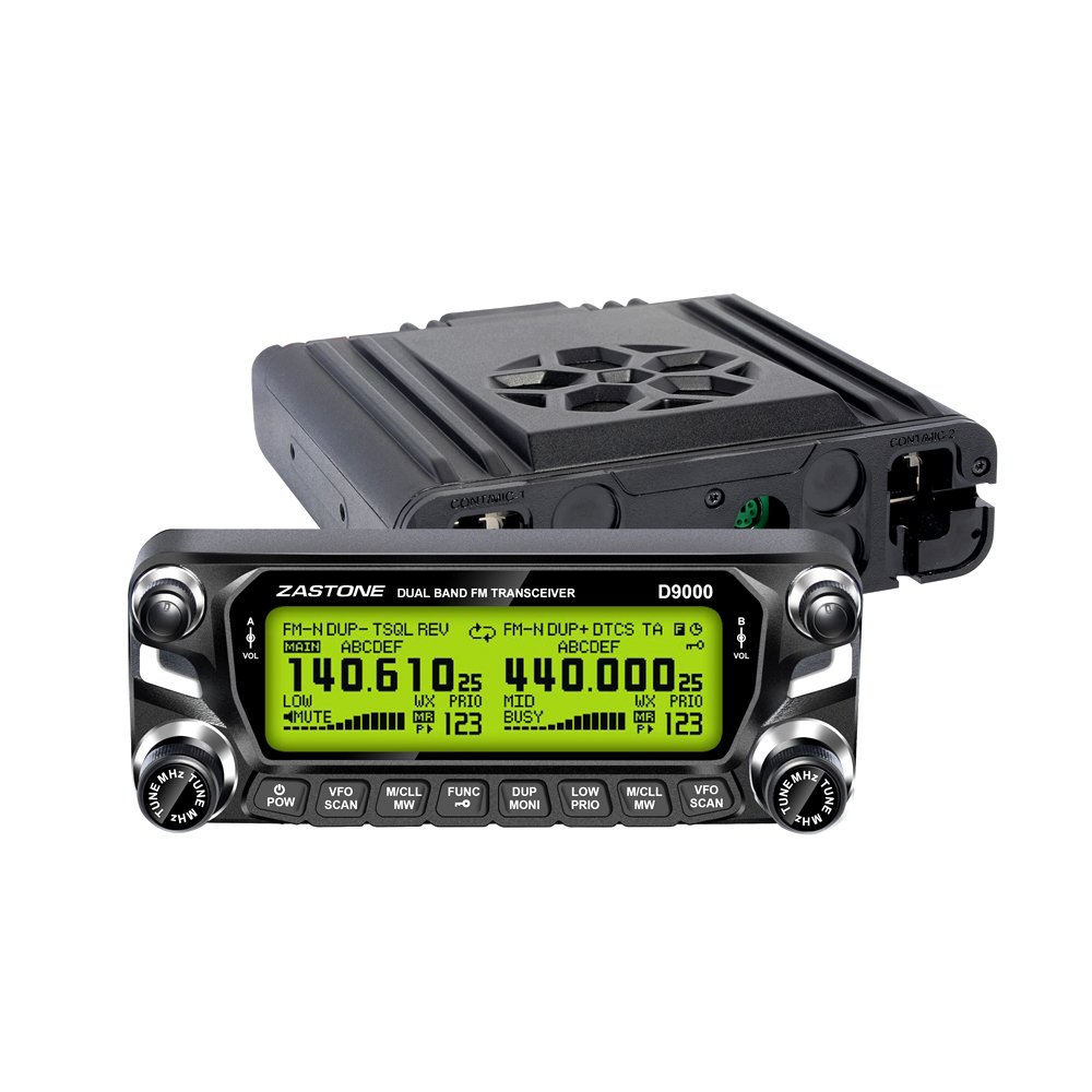 Zastone D9000 Mobile Radio 50W Dual Band Car Radio U/V Mobile Ham Radio HF Transceiver