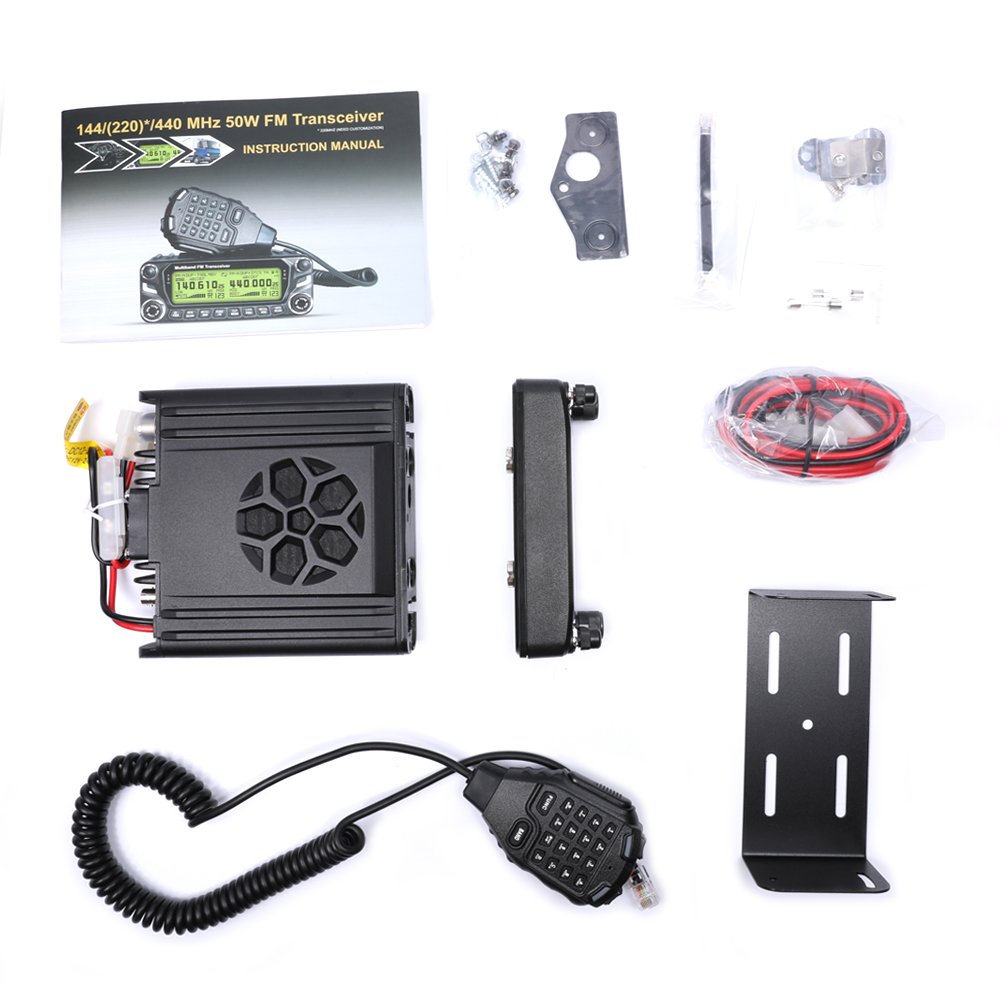 Zastone D9000 Mobile Radio 50W Dual Band Car Radio U/V Mobile Ham Radio HF Transceiver