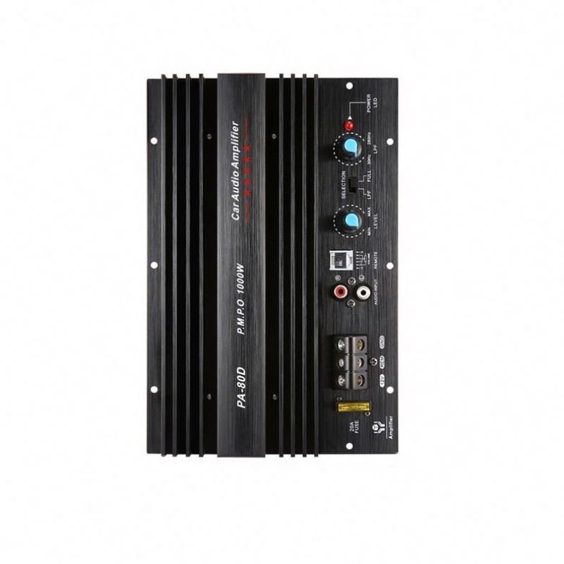 12V 1000W Mono Car Audio Power Amplifier Powerful Bass Subwoofers Amp PA-80D