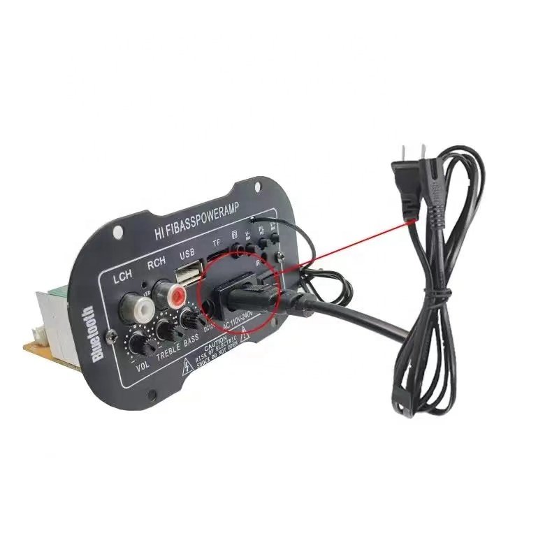 SUB-D5 DC12V 24V AC220V Built-in Blue Tooth Subwoofer Car 30W Power Amplifier Board for Home Car Speakers 12inch Subwoofer