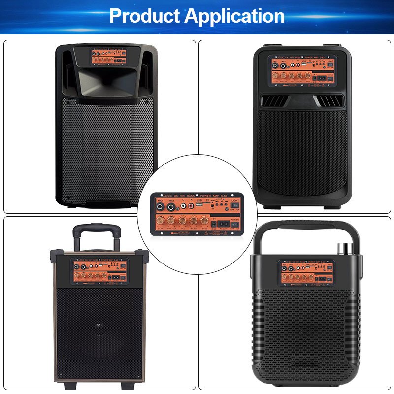 VIRE Bluetooth 5.0 Audio MAX 600W Amplifier Board Subwoofer Dual Microphone RMS 60W Digital Power AMP Module 220V Media Player