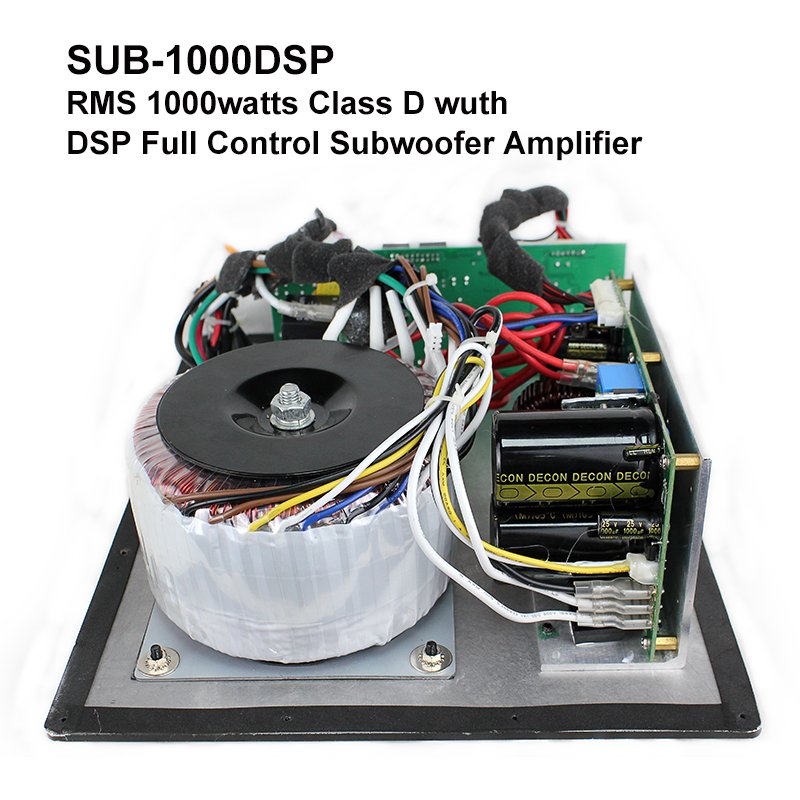1000watts Class D Power Amplifier With DSP Full Control Subwoofer Amplifier for Home Theater Sound Audio